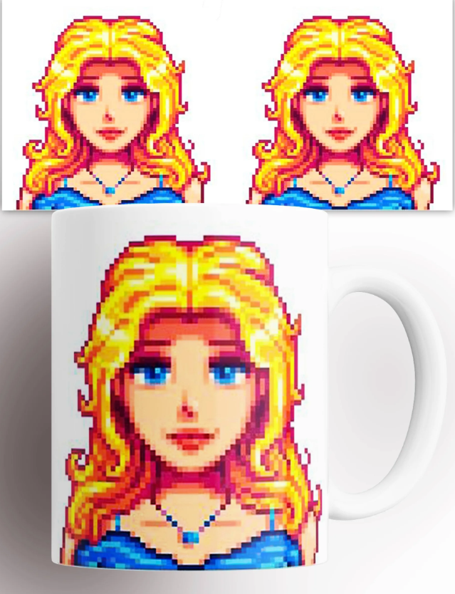 Anime Merchandise Mugs - كوب قهوة سيراميك أبيض بتصميم بورتريه