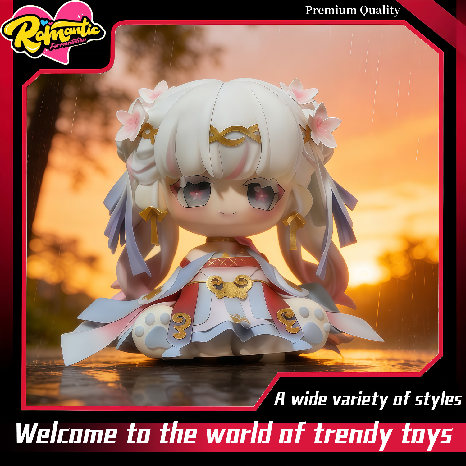 مجسم أنمي لطيف على طراز جينشي، - مراجعة Popular Anime Merchandise وسعره