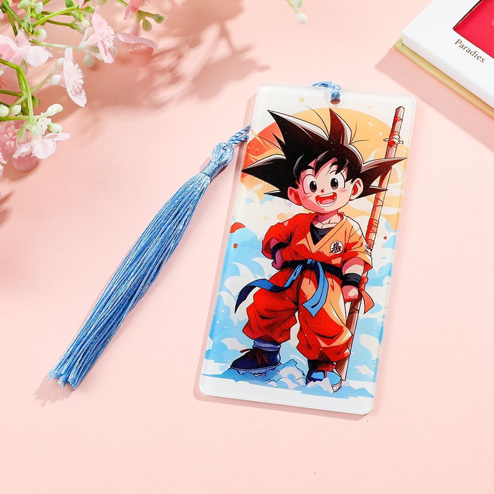 فاصل كتب أكريليك بتصميم شرابة  - مراجعة Anime Merchandise In Japanese وسعره